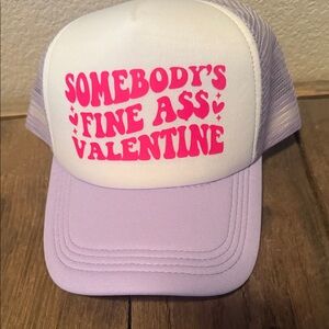 Pink and Purple Valentine's Trucker Hat